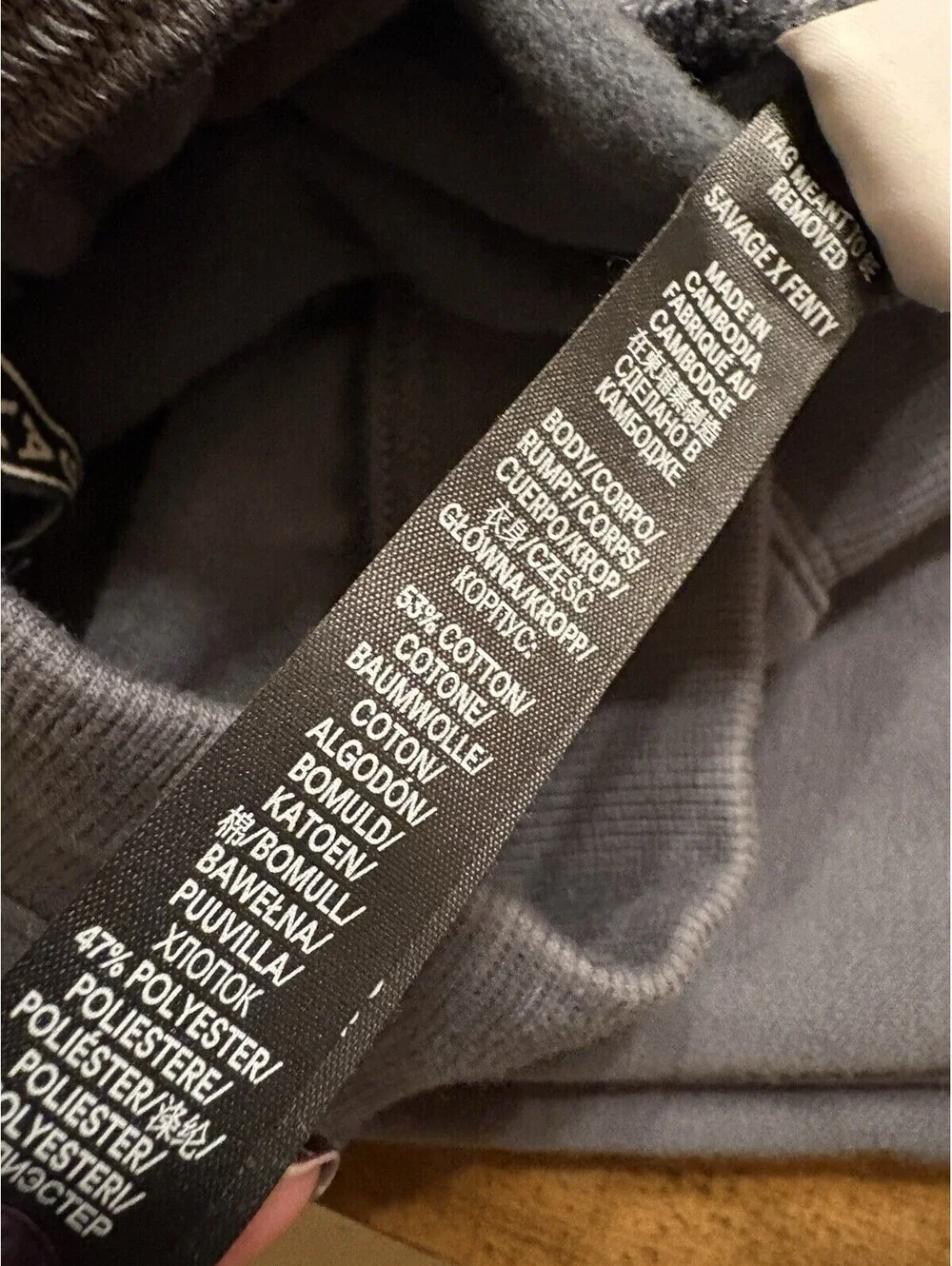 Savage x Fenty By Rihanna Holograph Logo Jogger Sweatpants Men's Size 2XL Gray